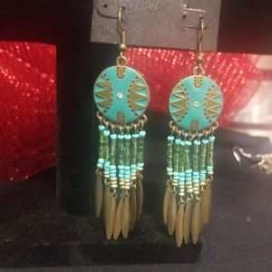 Earrings Indian Spirit Crystal